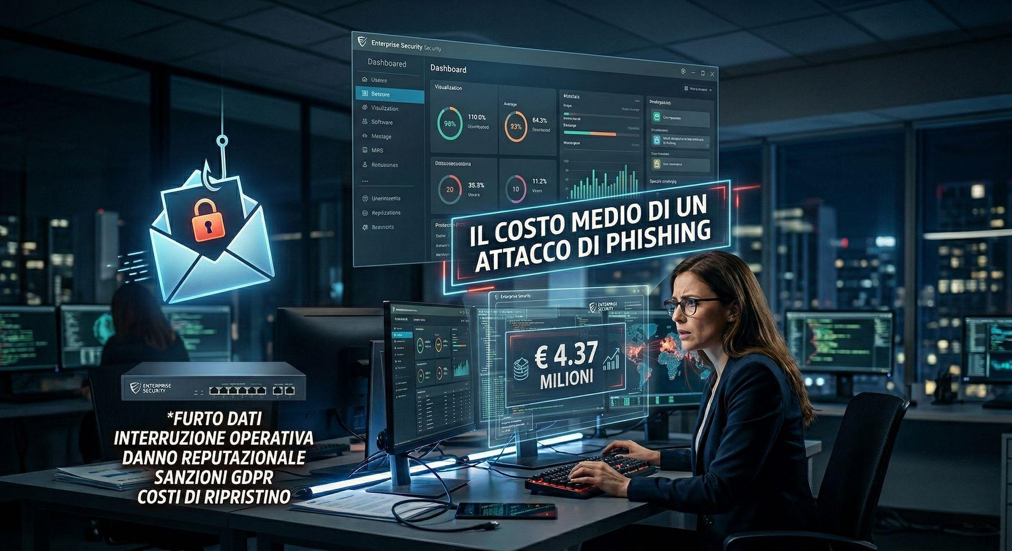 Il costo medio di un attacco di phishing: 4,37 milioni di euro non sono solo un numero